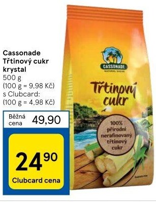 Třtinový cukr Cassonade