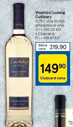 Vína Culinary Collection Vinařství Ludwig - přívlastková