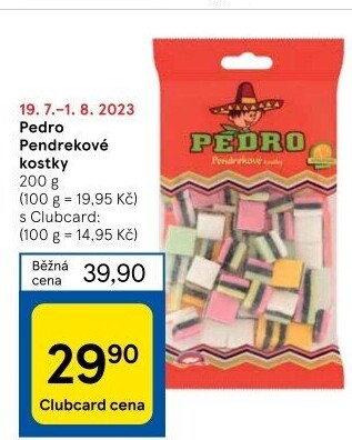 Bonbony lékořicové Pedro