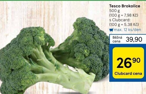 Brokolice Tesco