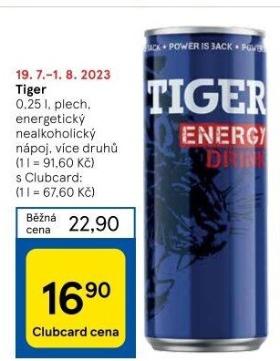 Energetický nápoj Tiger