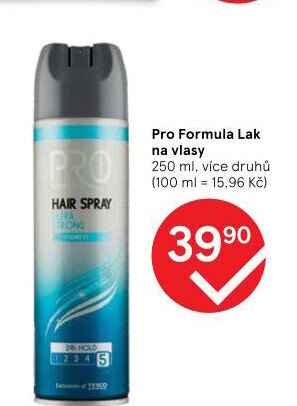 Lak na vlasy Pro Formula Tesco