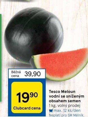 Meloun vodní Tesco