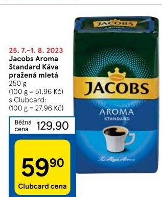Mletá káva Jacobs Aroma Standard