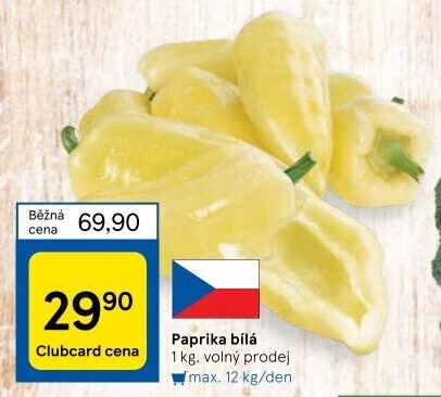 Paprika bílá