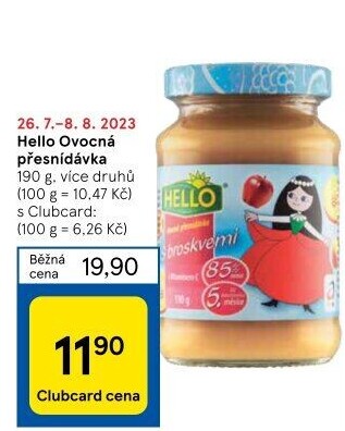 Přesnídávka ovocná Hello