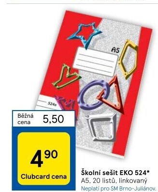 Školní sešit A5