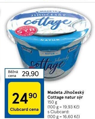 Sýr Cottage Jihočeský Madeta