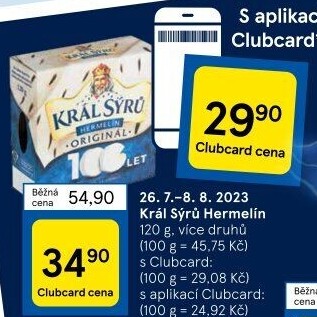 Sýr Hermelín Král sýrů