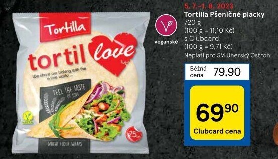 Tortilla pšeničná TortilLOVE