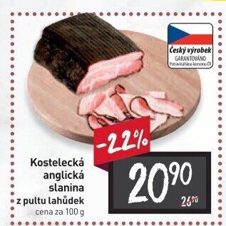 Anglická slanina kostelecká