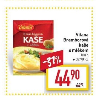 Bramborová kaše s mlékem v prášku Vitana