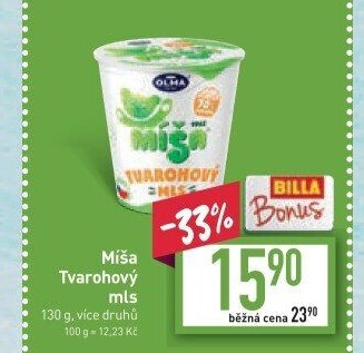 Dezert Tvarohový mls Míša Olma