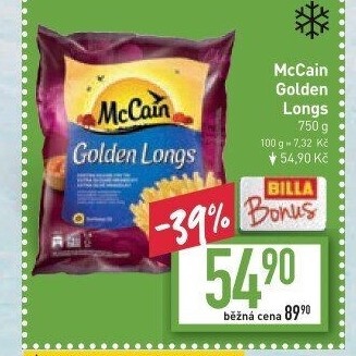 Hranolky mražené Golden Longs McCain