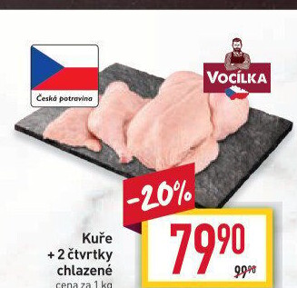 Kuře + 2 čtvrtky Vocílka