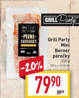 Párečky Miniberner Grill Party