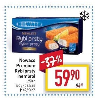 Rybí prsty nemleté mražené Nowaco Premium