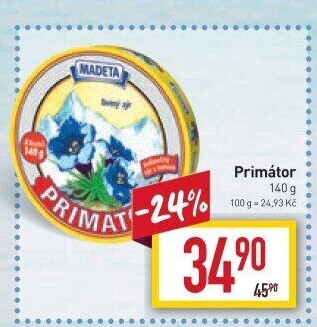 Sýr tavený Primátor Madeta