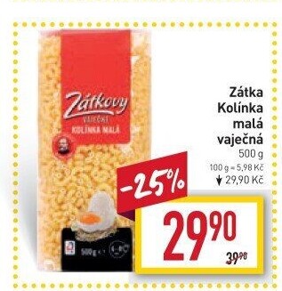 Těstoviny vaječné Zátkovy