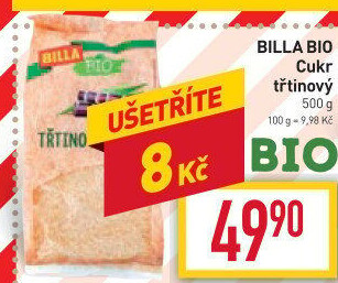 Třtinový cukr Naše Bio Billa