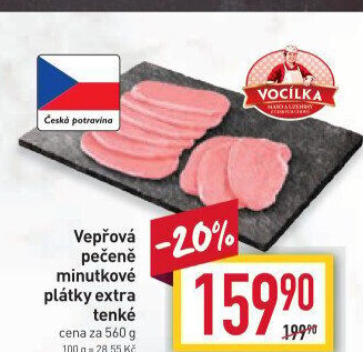 Vepřová pečeně bez kosti Vocílka