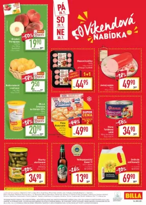akční leták BILLA 26.7.2023-1.8.2023