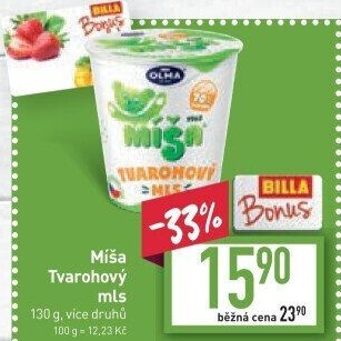 Dezert Tvarohový mls Míša Olma