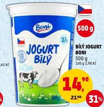 Bílý jogurt Boni