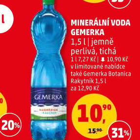 Minerální voda Gemerka