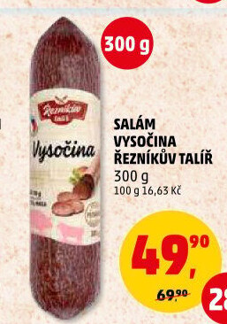 Salám Vysočina Řezníkův talíř