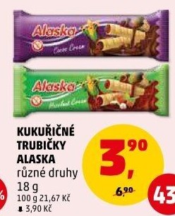 Trubičky bez lepku Alaska