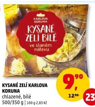 Zelí bílé kysané Karlova Koruna