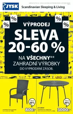 akční leták Jysk 26.7.2023-29.8.2023