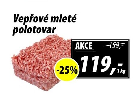 Maso mleté vepřové