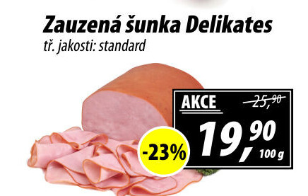 Šunka zauzená delikates standard