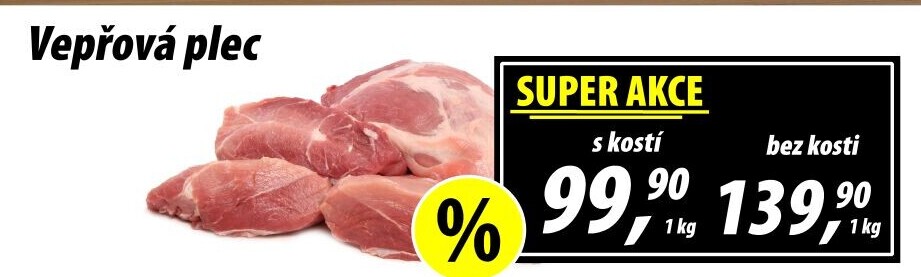Vepřová plec s kostí