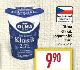 Bílý jogurt Klasik Olma