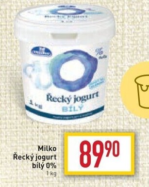 Bílý jogurt řecký 0% Milko