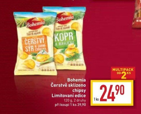 Brambůrky Čerstvě sklizeno Bohemia Chips