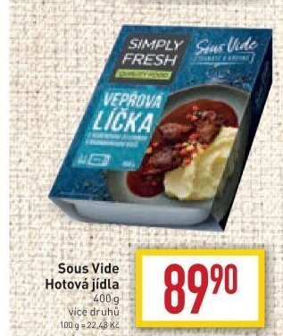 Hotová jídla Sous Vide Simply Fresh Hamé