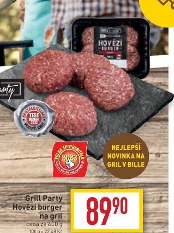 Hovězí burger Grill Party