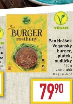 Hrachový burger Pan Hrášek Emco