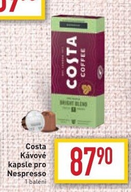 Kapsle kávové Nespresso Costa Coffee
