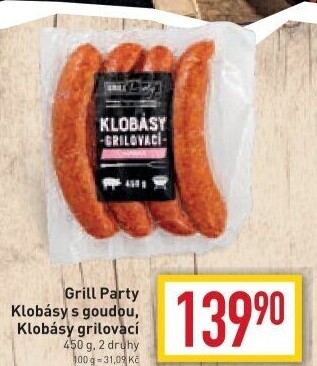 Klobása s goudou Grill Party