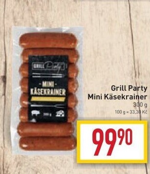 Mini Käsekrainer Grill Party