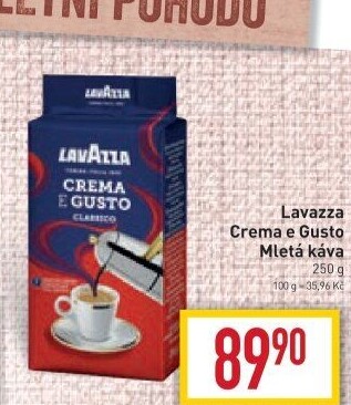 Mletá káva Crema e Gusto Lavazza