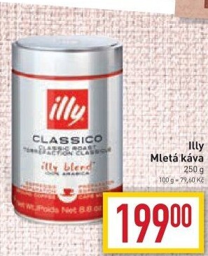 Mleté kávy Illy