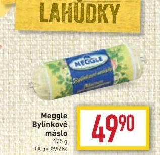 Ochucené máslo Meggle