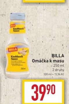 Omáčky Billa