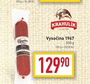 Salám Vysočina 1967 Vysočina Hodice